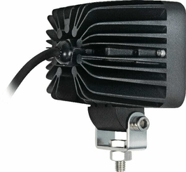 Pièces agricoles - Eclairage - Phare de travail LED carré 10W 900lm, 10/30V, 66x65mm longue portée, 1 LED, gopart
