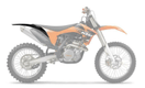 Garde-boue arrière UFO noir KTM SX/SX-F