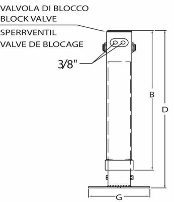 Pièces agricoles - Pièce divers - Béquille hydraulique à double effet 100x820mm