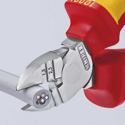 Outils - Outils divers - Pince coupante/denudant d.cote