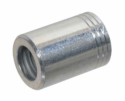 Pièces agricoles - Hydraulique - Jupe à sertir Ø21x30mm DN5 acier / zingué