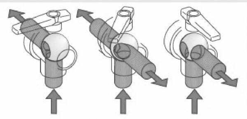Pièces agricoles - Pièce Pulvérisateur - Vanne boiss.sph. 1" 3v.+ral.