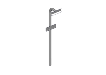 Accessoires et options matériel  - Matériel d'élevage - autre - POTEAU CARRIERE POUR RONDIN DE 100MM (fin de vie)