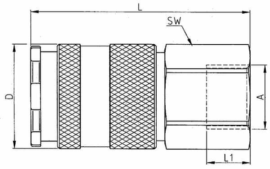 Pièces agricoles - Pièce pneumatique - Racc. rap. filet fem. BSP 1/4"