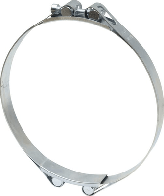 Pièces agricoles - Fasteners - Collier de serrage, 220-230 mm double boulon, double bande DIN912 zingué Kramp