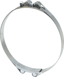Pièces agricoles - Fasteners - Collier de serrage, 220-230 mm double boulon, double bande DIN912 zingué Kramp