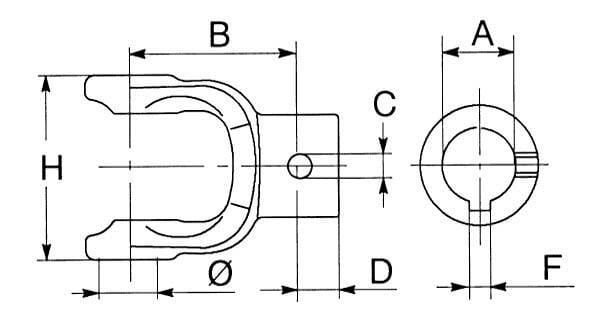 Pièces agricoles - Transmission - Mâchoire ext. S2/102