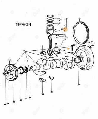 Pièces agricoles - Pieces moteur - JEU DE SEGMENTS