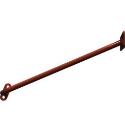 Pièces agricoles - Pièce divers - support gauche soudé -peint-