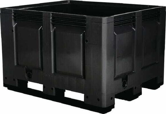 Pièces agricoles - Outils atelier - Caisse palette noir 670L 1200x1000x790mm Transoplast