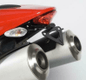 SUPPORT DE PLAQUE R&G RACING NOIR POUR MONSTER 696, 796, 1100 '08-11