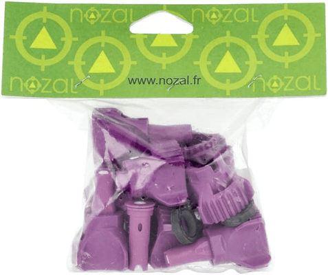 Pièces agricoles - Pièce Pulvérisateur - Jeu de buses à injection d'air (8 pièces) HDRX-A 120° 025 violet