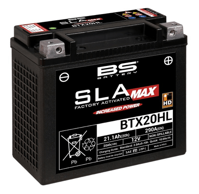 Pièces Quad & Motos - Electrique - Batterie BS BATTERY SLA Max sans entretien activé usine - BTX20HL