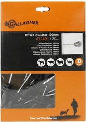 Pièces agricoles - Cloture,Jardin & Sylviculture - Isolateur à distance 100mm 20p