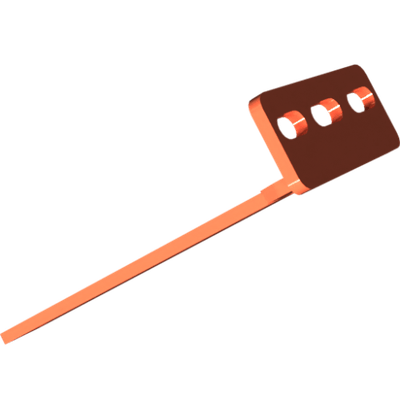 Pièces agricoles - Pièce divers - support de racleur central -peint-