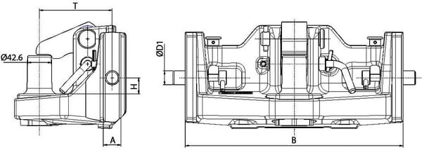 Pièces agricoles - Tracteur pièce adaptable - Attelage de remorque à piton 390 mm