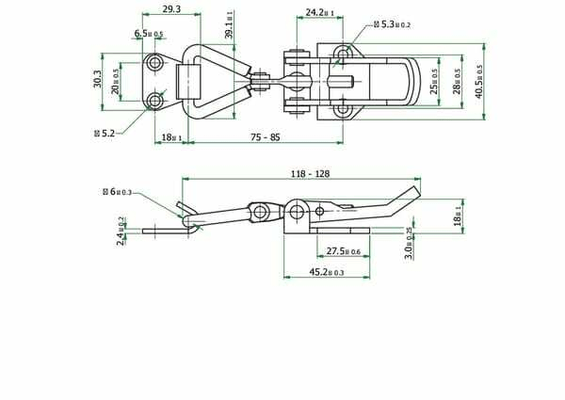 Pièces agricoles - Fasteners - Verr. croc. rég. 118-128 type3