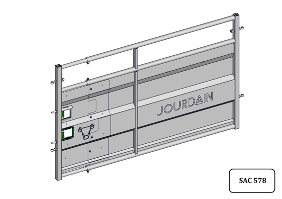 Materiels - Accessoires 100Kg-200Kg - BARRIERE -D- DE CONTENTION TOLEE REGLABLE 2.50M/3M V2