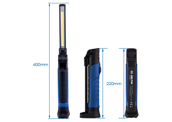 Outils - Outils divers - Lampe d'inspection aluminium slim pliable et rechargeable COB+SMD LED