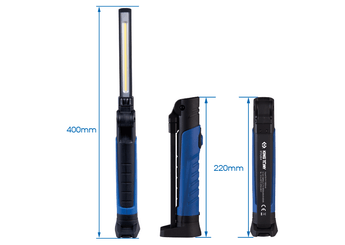 Outils - Outils divers - Lampe d'inspection aluminium slim pliable et rechargeable COB+SMD LED