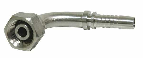 Pièces agricoles - Hydraulique - Raccord à sertir DN13-M24x1,5-16S-90º inox