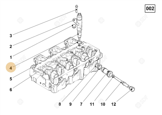 Pièces agricoles - Pieces moteur - INIETTORE