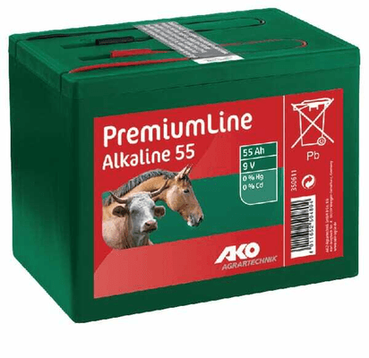 Pièces agricoles - Cloture,Jardin & Sylviculture - Pile alcaline AKO 9V 55Ah