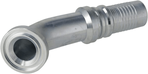 Pièces agricoles - Hydraulique - Raccord à sertir 4SH-DN32 avec flasque ø50,8 mm 45°