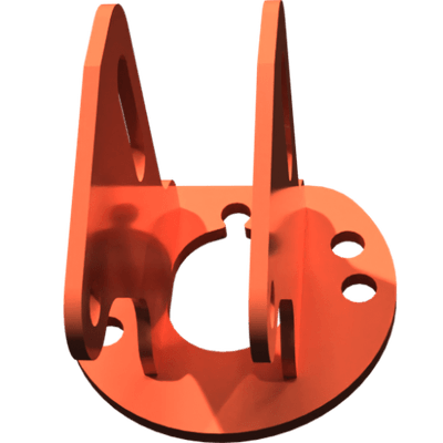 Pièces agricoles - Pièce divers - support verin soudé -peint-