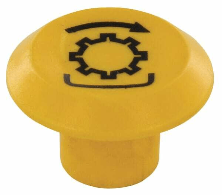Pièces agricoles - Electricité - Symbole, prise de force, rond, jaune