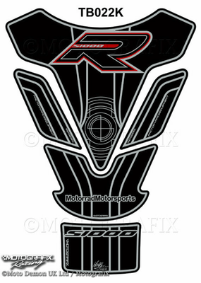 Pièces Quad & Motos - Equipement véhicule - Protection de réservoir MOTOGRAFIX 5 pièces noir BMW S1000R