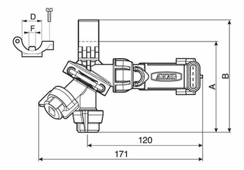 Pièces agricoles - Pièce Pulvérisateur - Porte-buses 3 sorties 1/2" Seletron