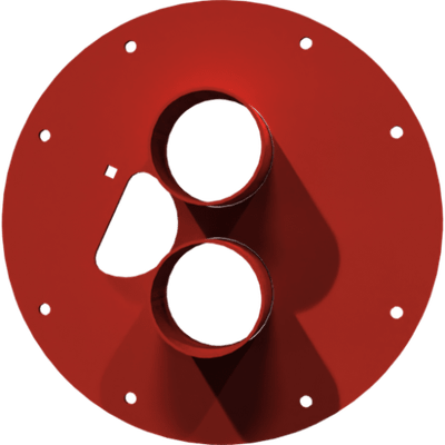 Pièces agricoles - Pièce divers - distributeur d’aspiration soudé peint-