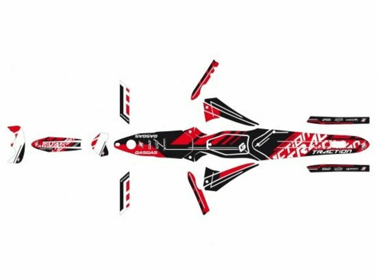 Pièces Quad & Motos - Equipement véhicule - Kit déco BLACKBIRD Traction Gas Gas TXT PRO 125/200/250