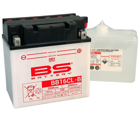 Pièces Quad & Motos - Electrique - Batterie BS BATTERY Haute-performance avec pack acide - BB16CL-B