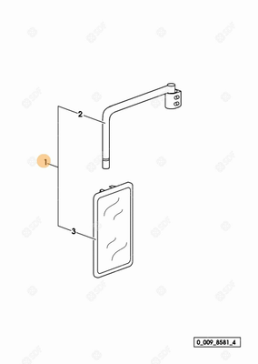 Pièces agricoles - Cabine et structure - RETROVISEUR