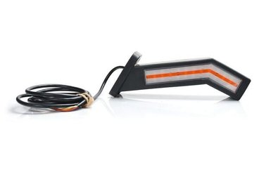 Pièces agricoles - Eclairage - Feu arrière multifonction LED, gauche, rouge/orange/blanc, 12-24 V, 238 x 181 x 72 mm