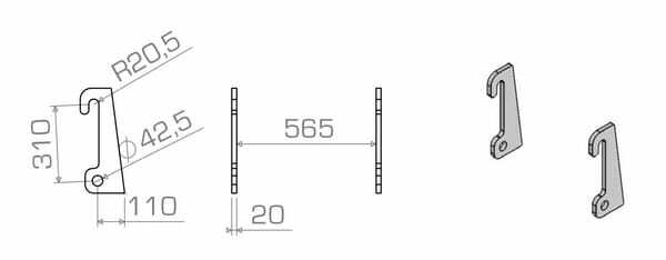 Pièces agricoles - TP pièce origine - Suspension de rechange Giant