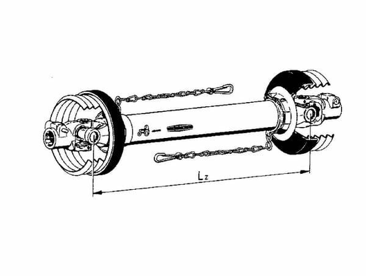 Pièces agricoles - Transmission - Cardan tube int. W2300 L: 1210mm, Walterscheid