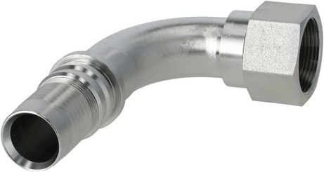 Pièces agricoles - Hydraulique - Raccord à sertir 4SH-DN40-1,1/2" BSP-90°