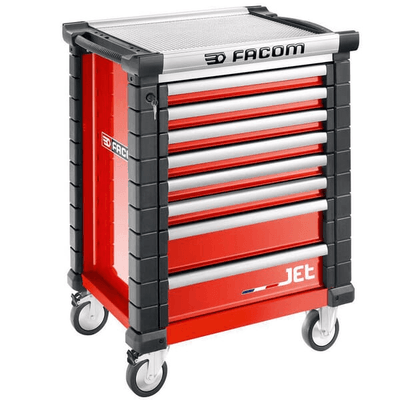 Outils - Outils divers - Servante JETM3 8 tiroirs rouge
