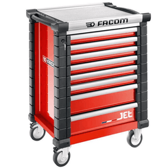 Outils - Outils divers - Servante JETM3 8 tiroirs rouge