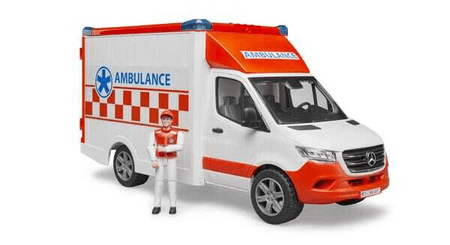 Loisirs - Jouets - Ambulance MB Sprinter avec chauffeur et module son et lumière