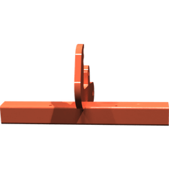 Pièces agricoles - Pièce divers - tube de retenue soudé -peint-