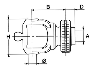 Pièces agricoles - Transmission - Bague de mâchoire WA, PTO50 1 3/8 (6)