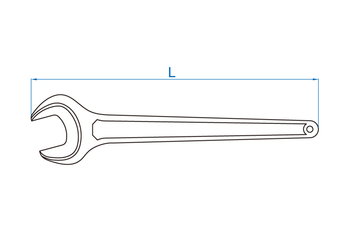 Outils - Outils divers - Clé à fourche 17mm finition phosphatée