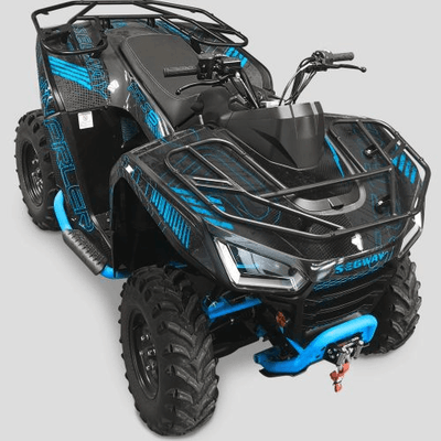 Accessoires et options matériel  - Quad - KIT COMPLET DECORATION SNARLER AT6S GRIS/BLEU
