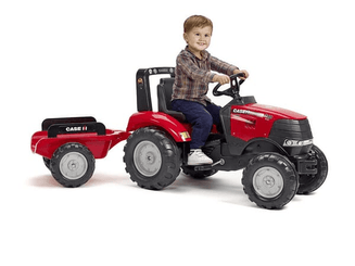 Loisirs - Jouets - Tractopelle Case IH avec remorque