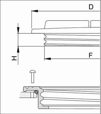 Pièces agricoles - Pièce Pulvérisateur - Couvercle de réservoir 455mm