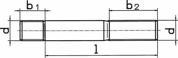 Pièces agricoles - Fasteners - Goujon M10x30 8.8 noir